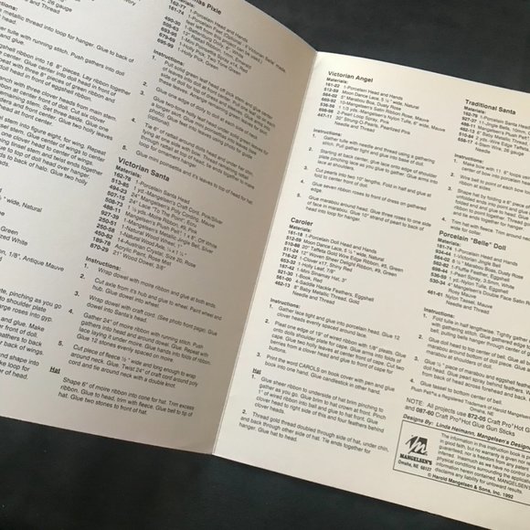 Porcelain Doll Ornaments Christmas Mangelsen's Creative Designs Angels Santa - Picture 4 of 5